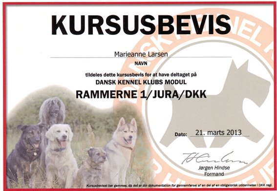 Marieanne Larsen har gennemgået DKK's oprdætteruddannelsen i 2013 (Rammerne1/Jura/DKK)